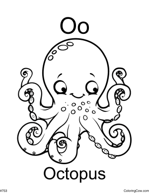 O Is For Octopus Coloring Page