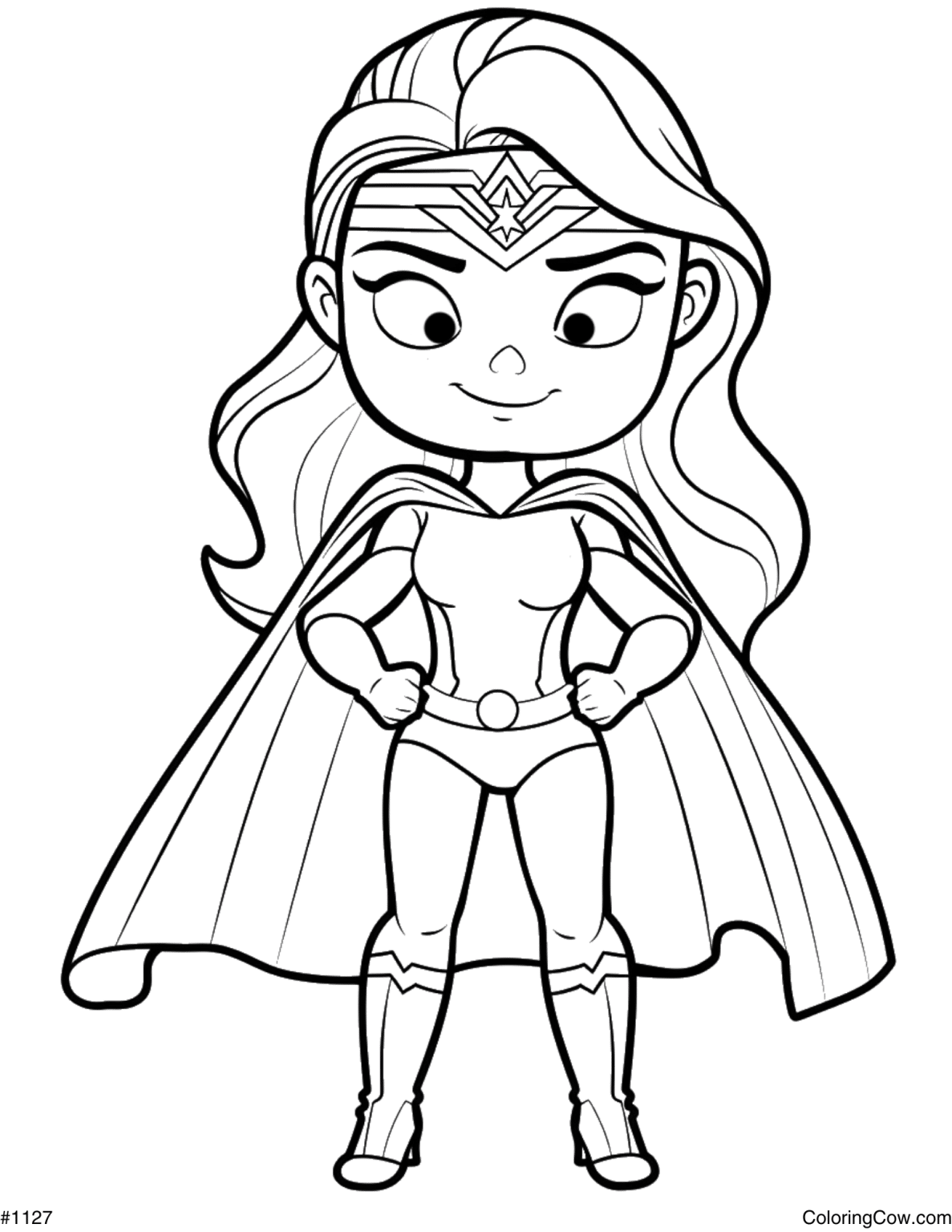 Superhero Girl Printable Coloring Pages Superhero Girl Printable Coloring Pages