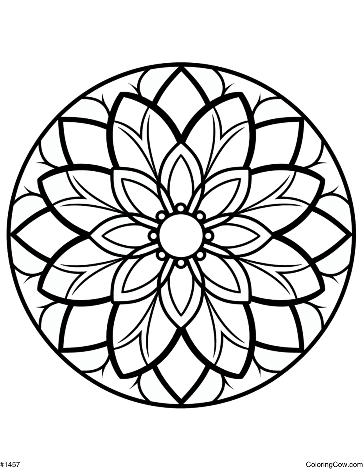 Kids Mandala Coloring Page