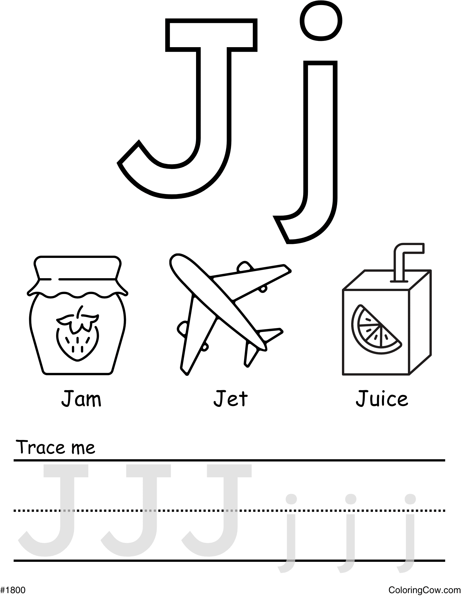Letter J Coloring Pages Letter J Coloring Pages