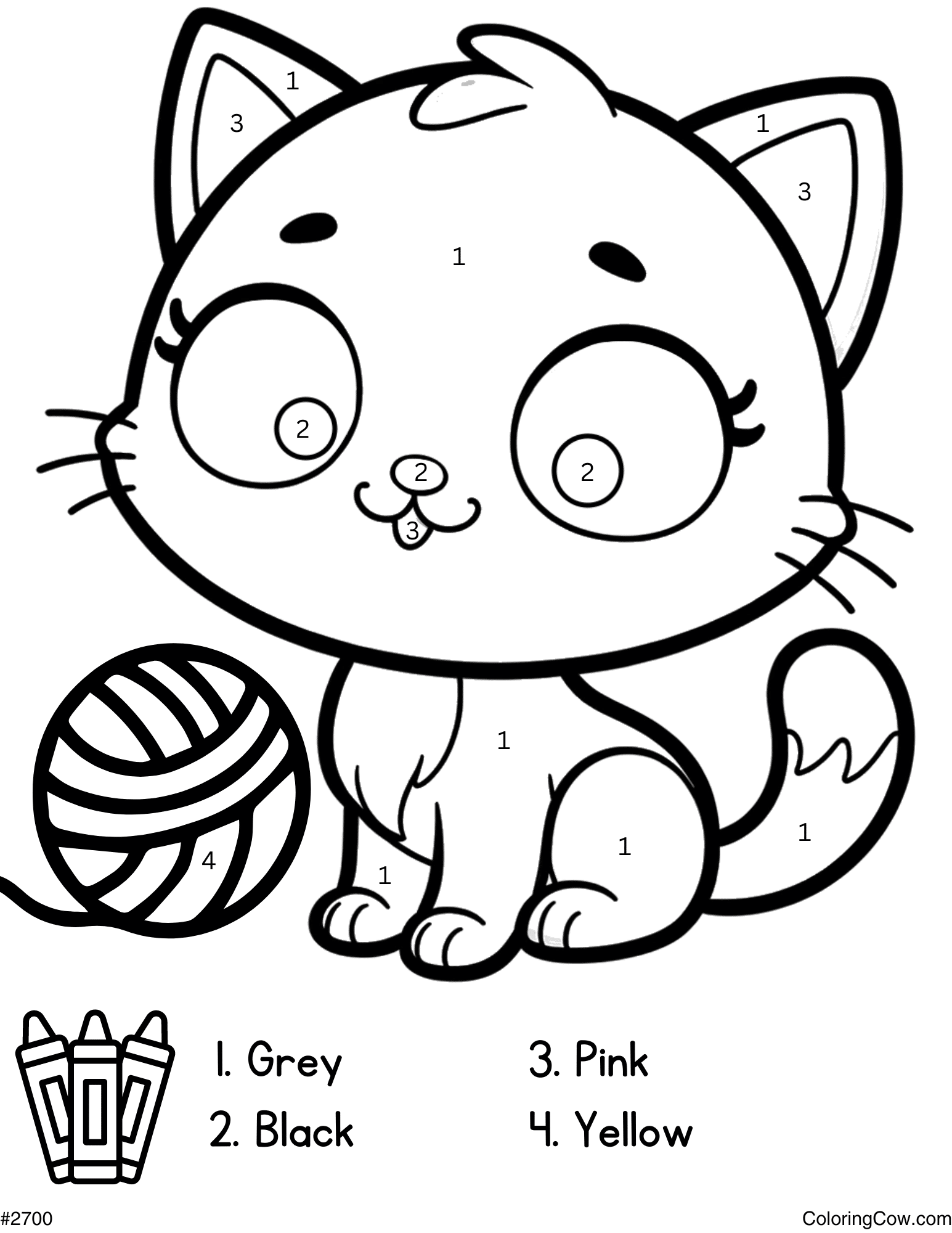 Printable Color By Number Coloring Pages Printable Color By Number Coloring Pages
