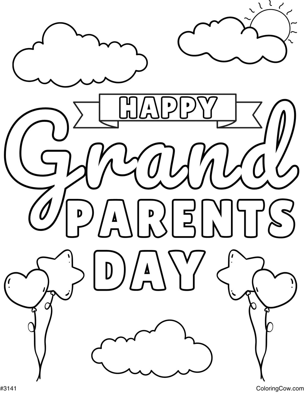 Best Grandpa Coloring Page - Happy Grandparents Day Coloring Page 1187x1536 