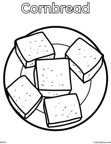 Cornbread Coloring Page