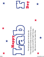 New Happy Labor Day Handprint Craft