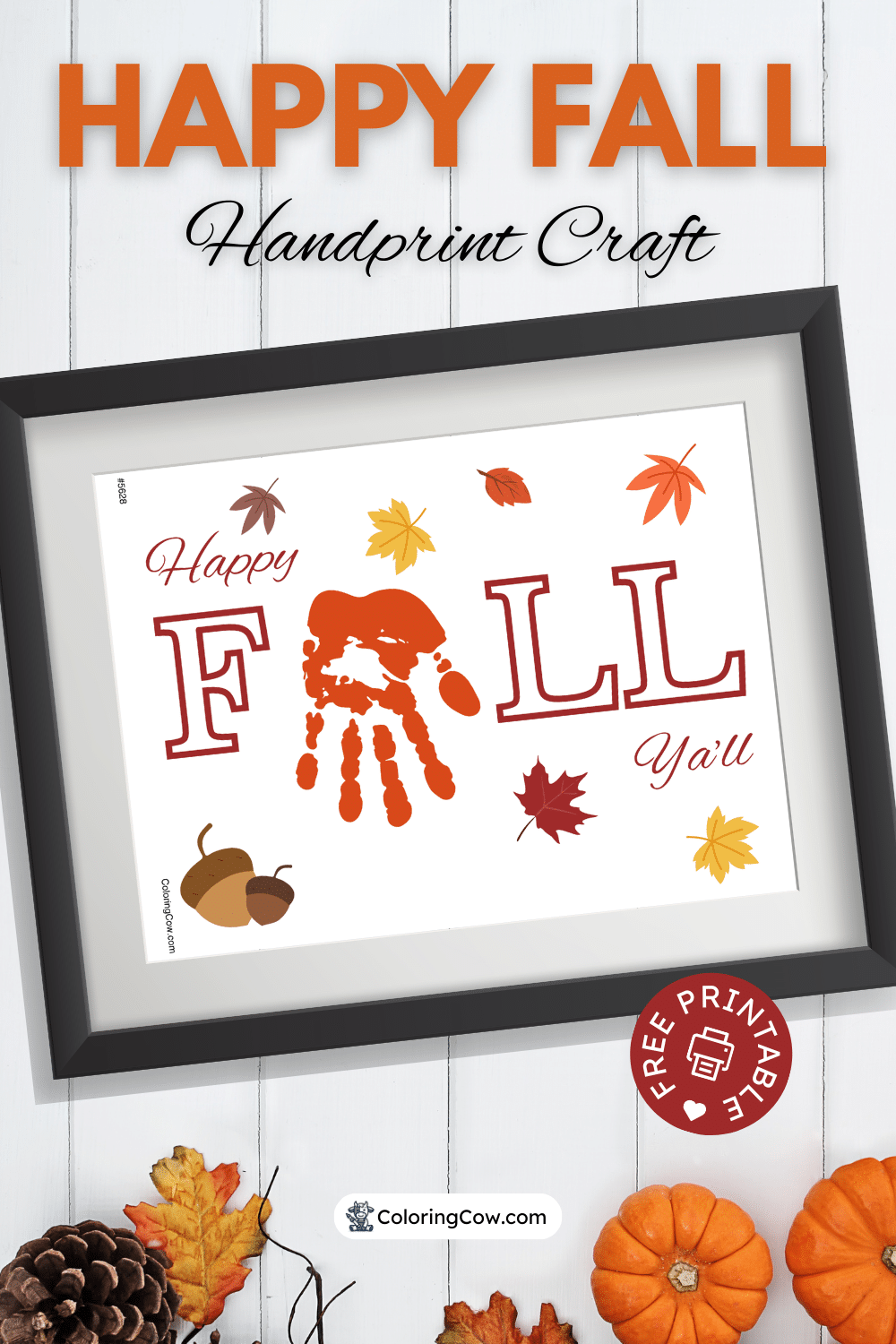 Happy Fall Handprint Craft Promo