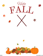 New Hello Fall Handprint Craft