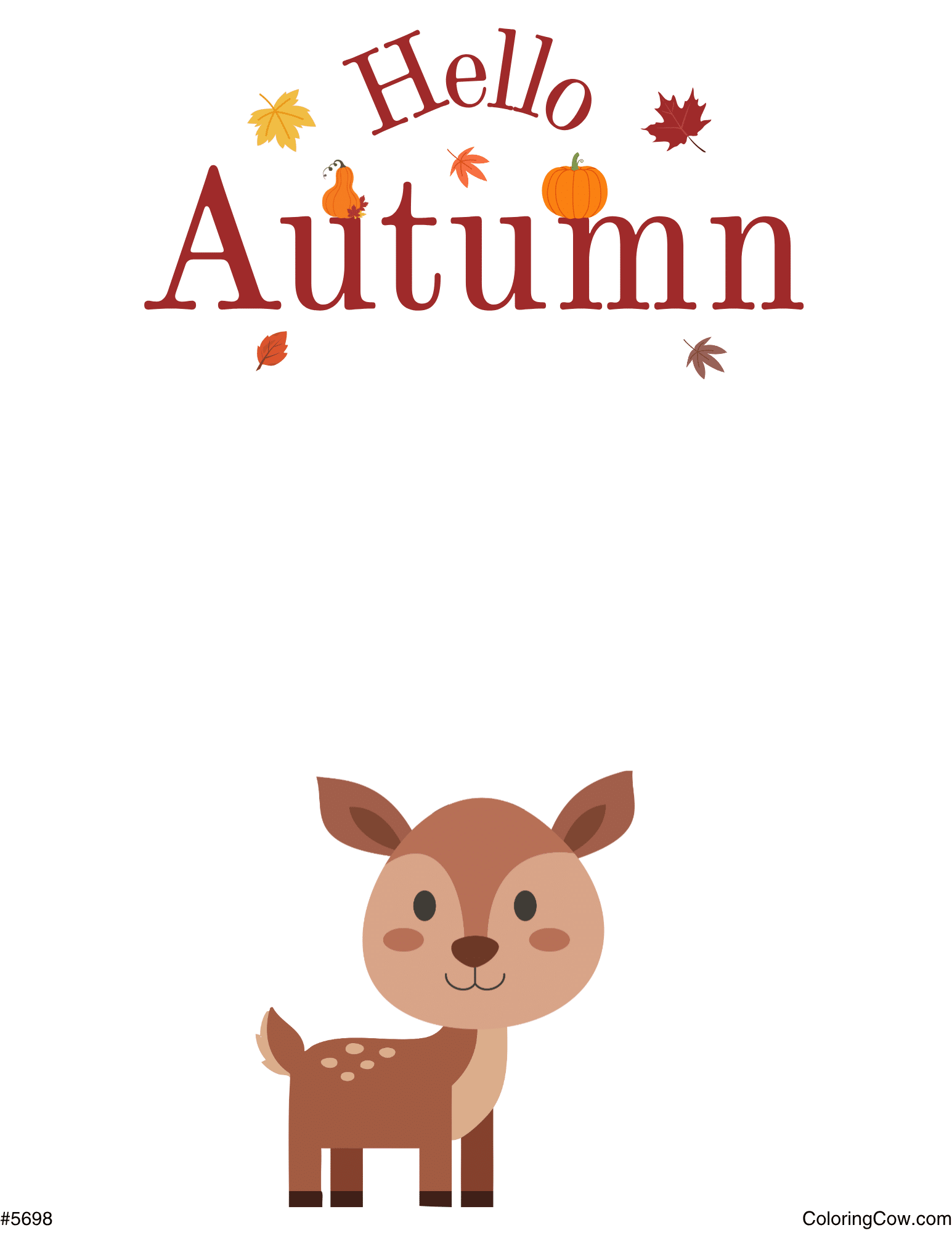 Printable Hello Autumn Handprint Craft