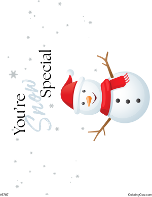 Winter Snowman Handprint Craft