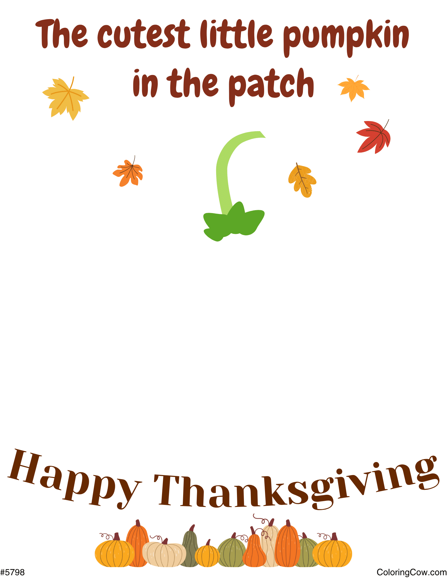 Printable Thanksgiving Pumpkin Handprint Craft