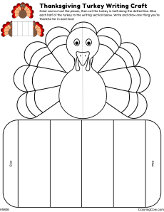 Thanksgiving Turkey Writing Craft
