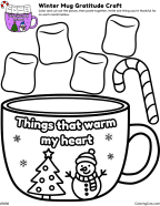 New Winter Mug Gratitude Craft
