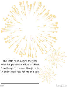 Happy New Year Handprint Craft