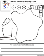New Melted Snowman Writing Craft
